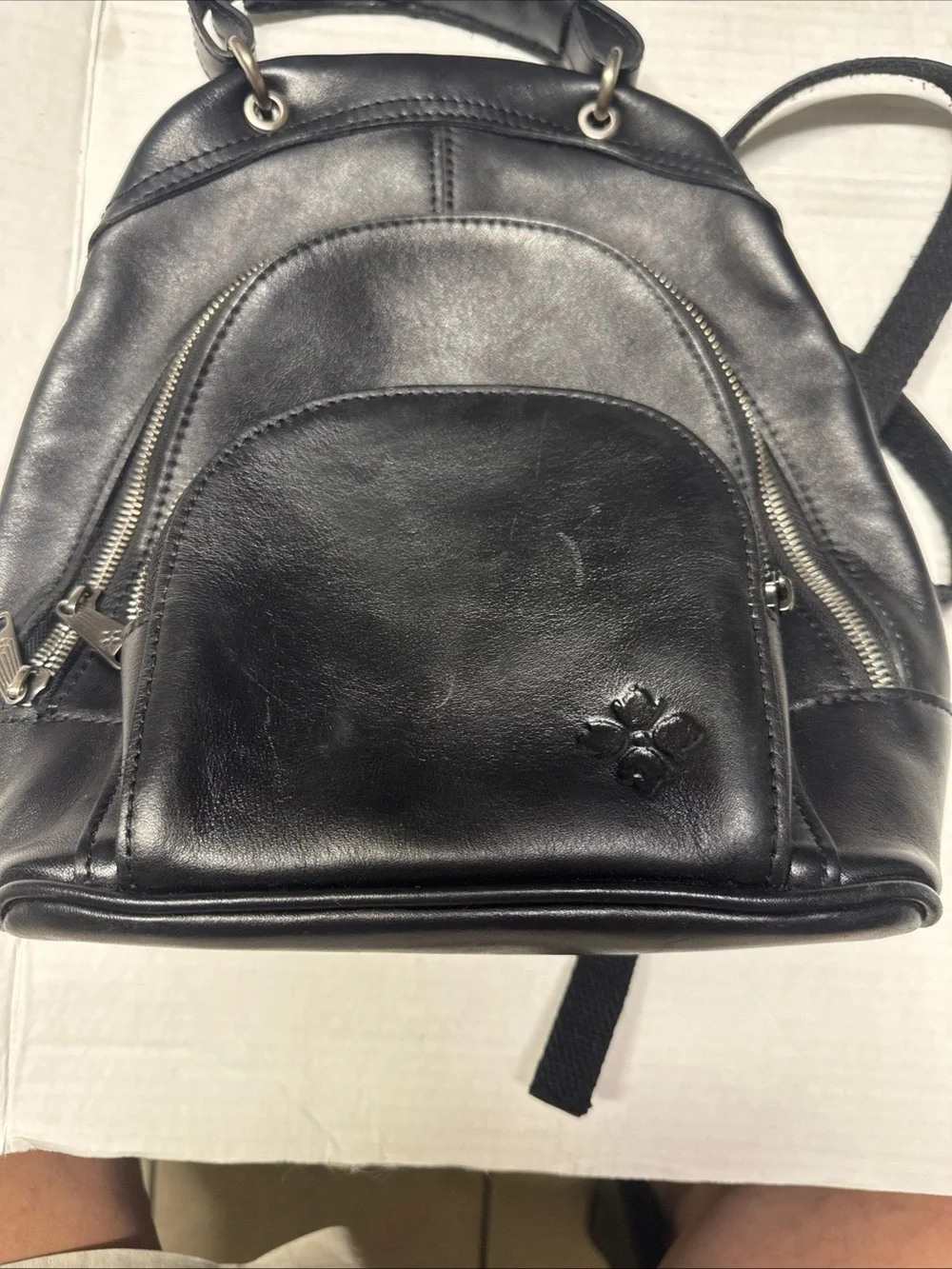 Patricia Nash Heritage Alencon small utility office italian lether backpack